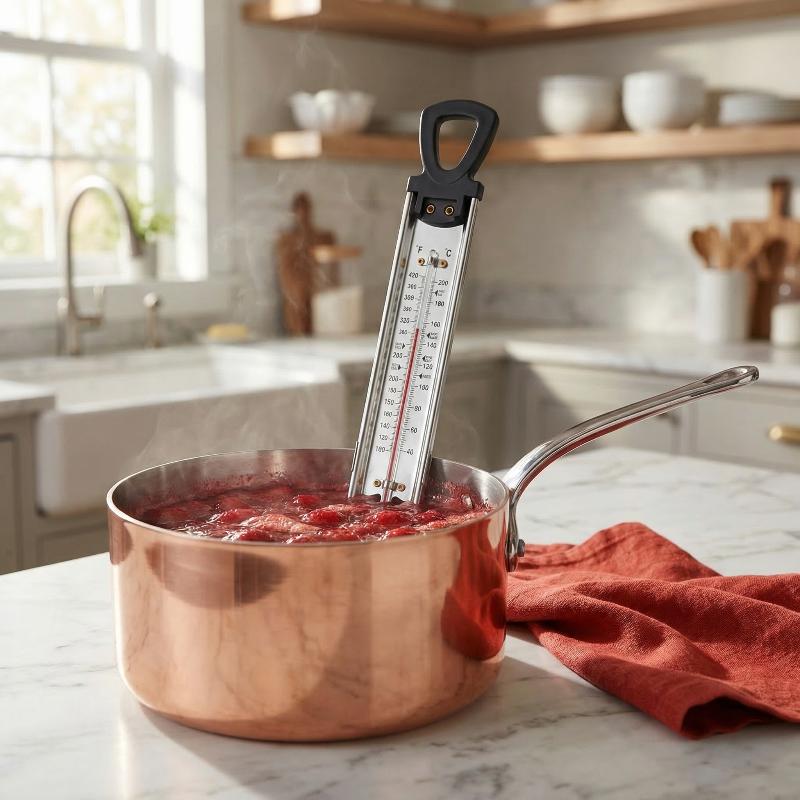 Home Cooking Reading - Termometro per Dolci in Acciaio Inox