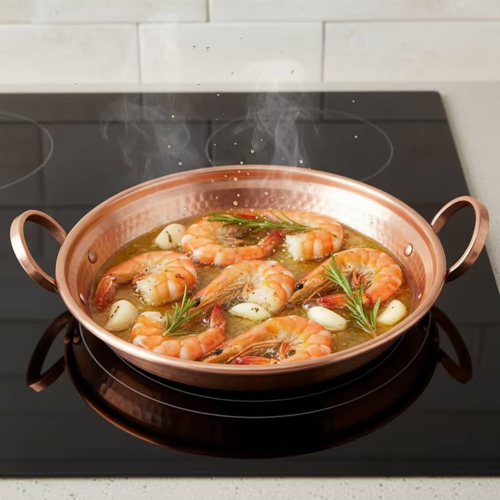 Home Cooking Host - Padella in rame con due manici
