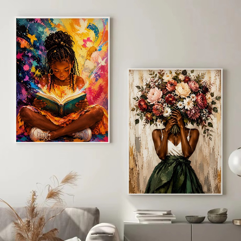 Poster su Tela Afro Pop Art Co - Home Cooking Reading recensione e prezzo